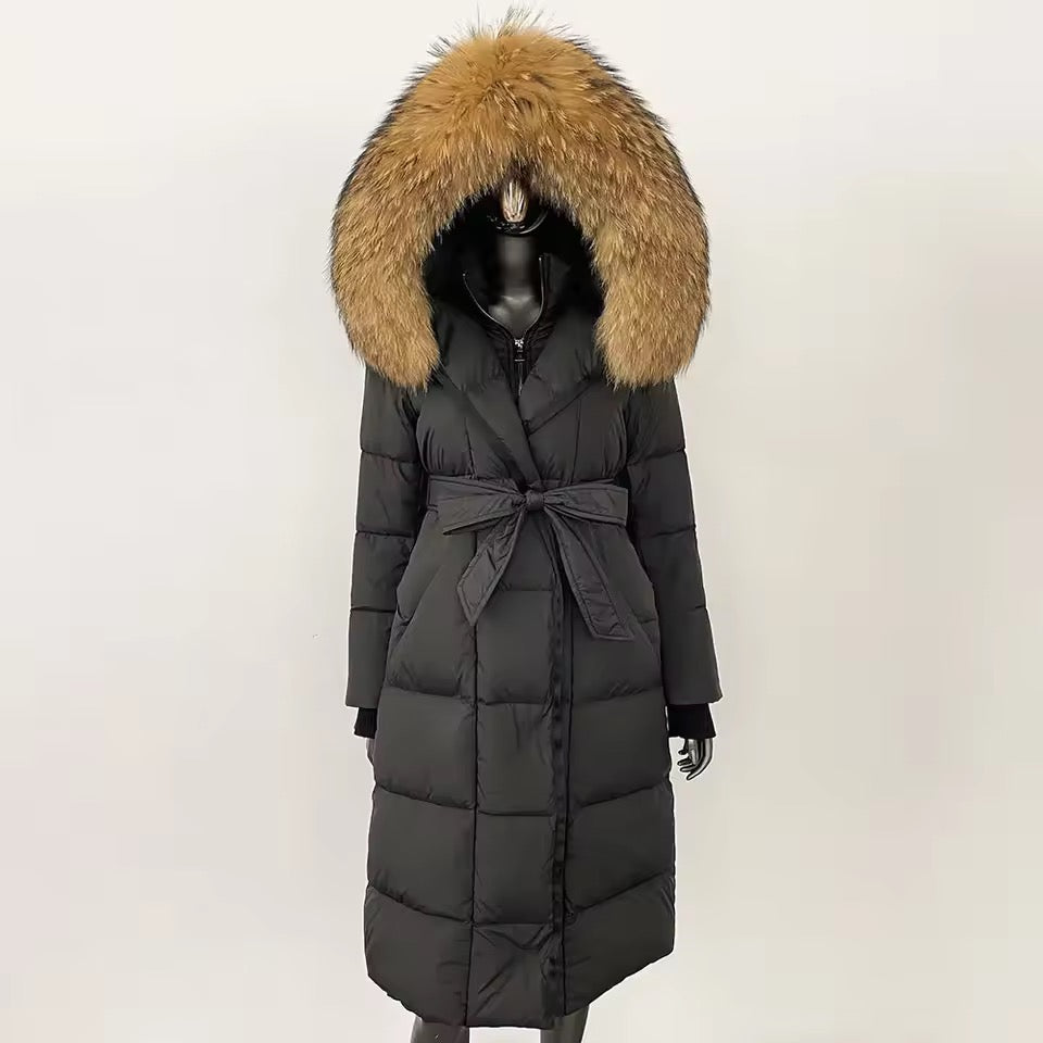 Valeria down coat- black/brown