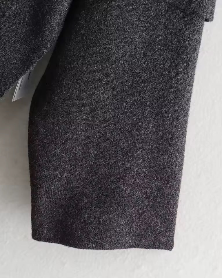 Anais cape- dark grey