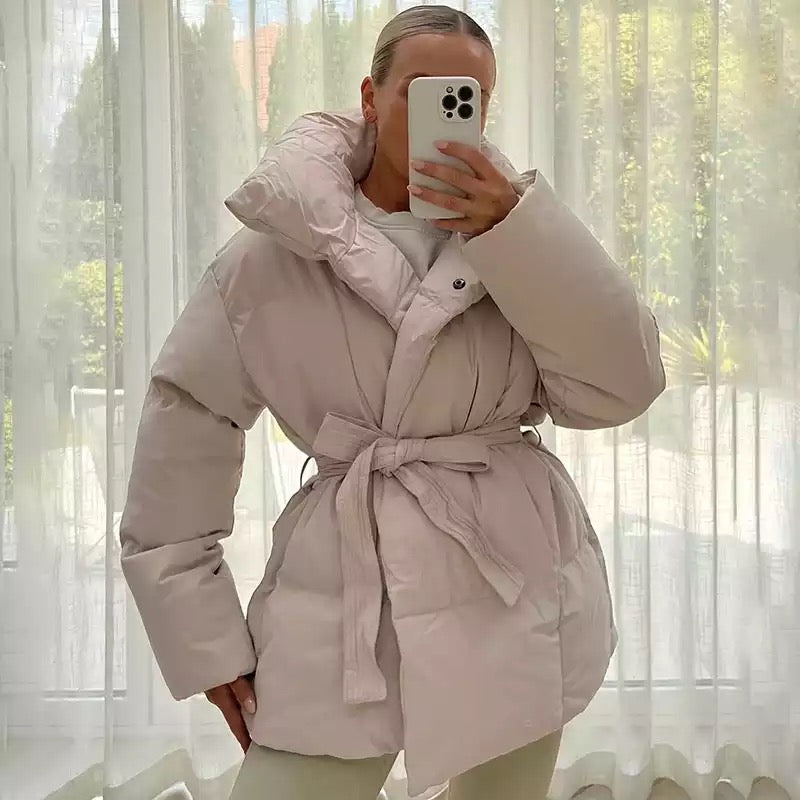 Lala puffer jacket- beige
