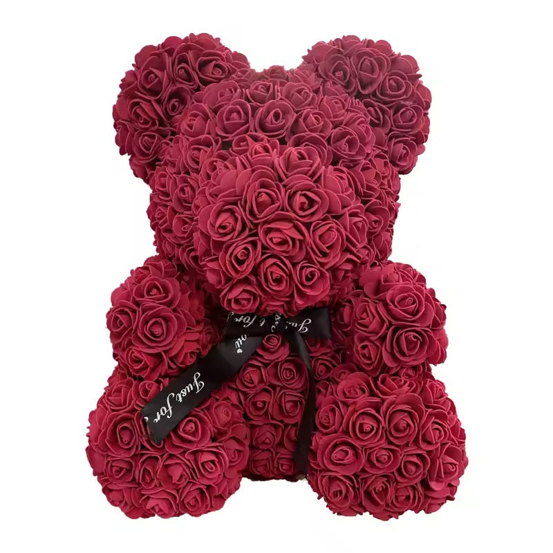 Rose teddy- dark red