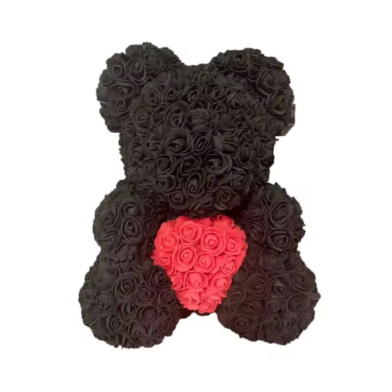 Rose teddy- black/red