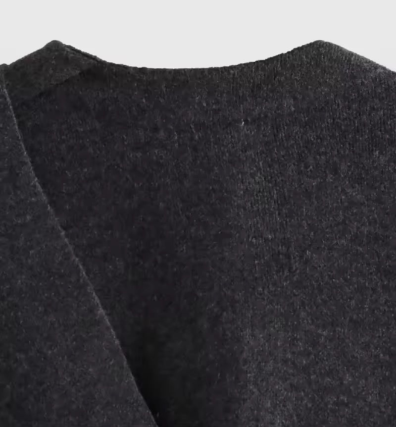 Anais cape- dark grey