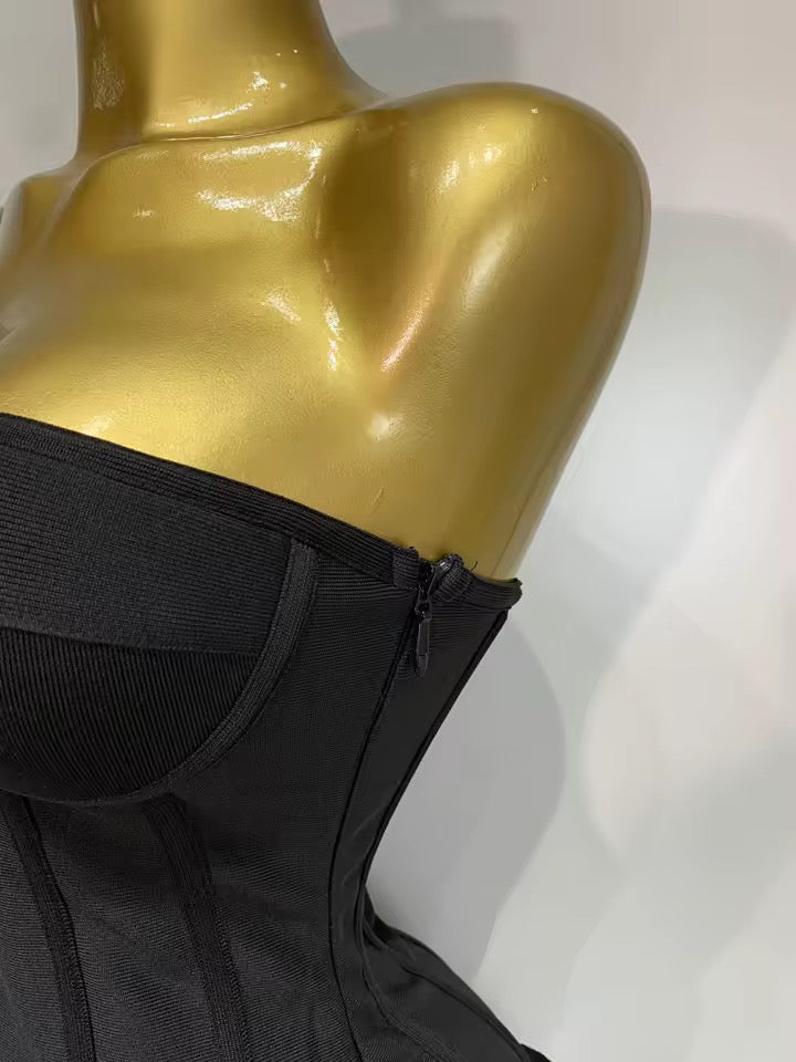 Deanna bandage dress- black