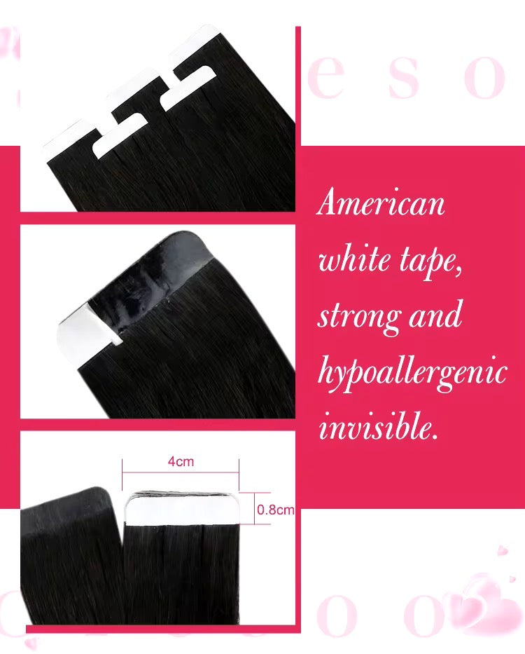 Hair extensions tape in