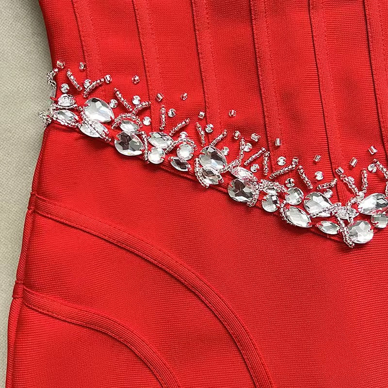 Milania dress- red