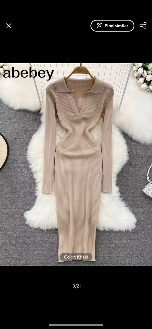 Denise dress- beige