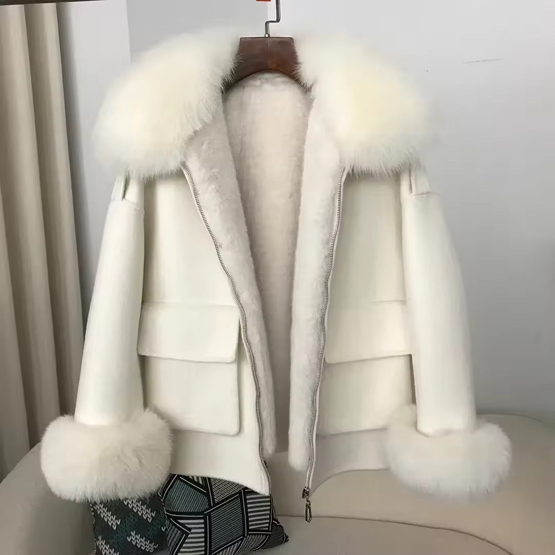 Malika jacket- creamy white