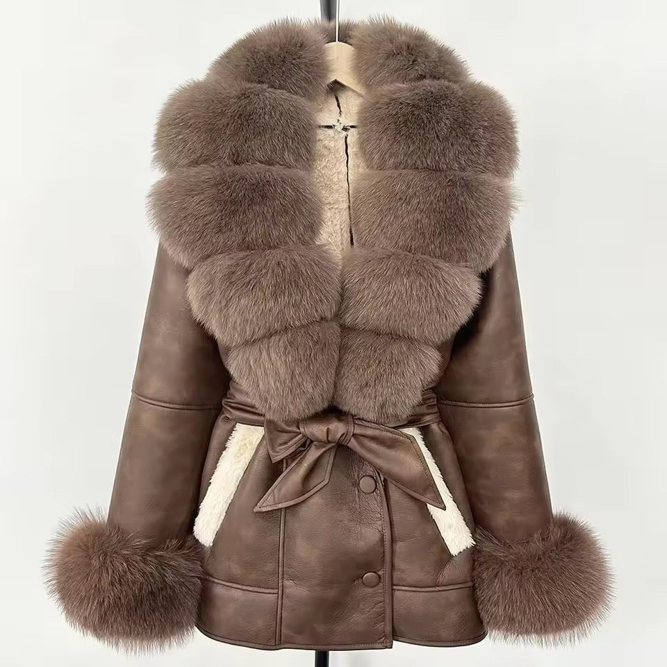 Jennie fur jacket- brown