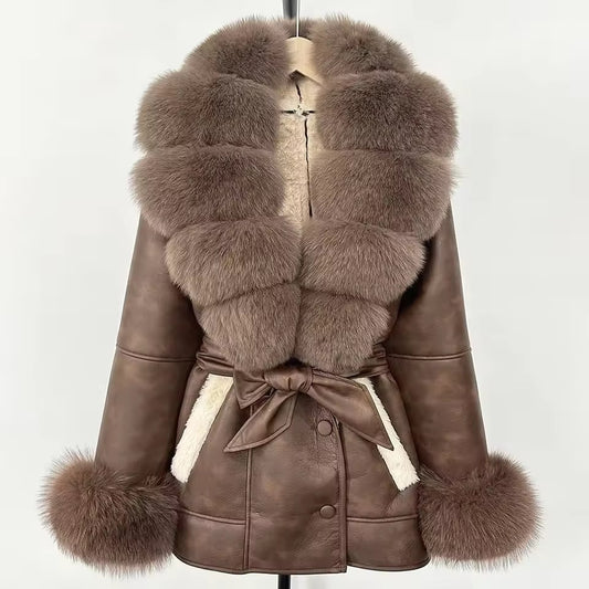 Jennie fur jacket- brown