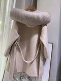 Noelia fur coat- light beige