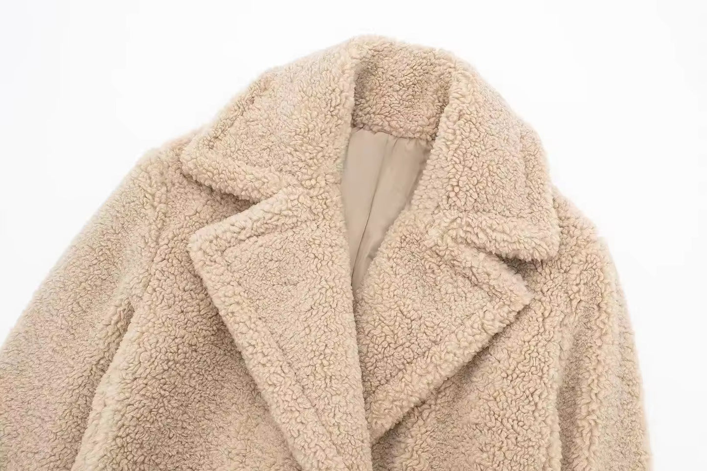 Clarissa teddy coat- beige