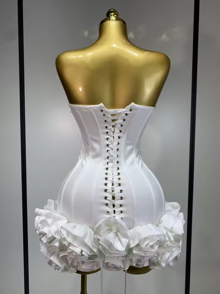 Deanna bandage dress- white