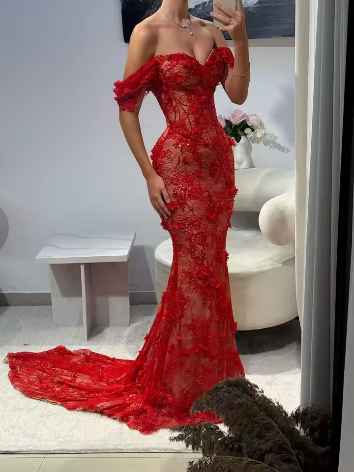 Vera gown- red