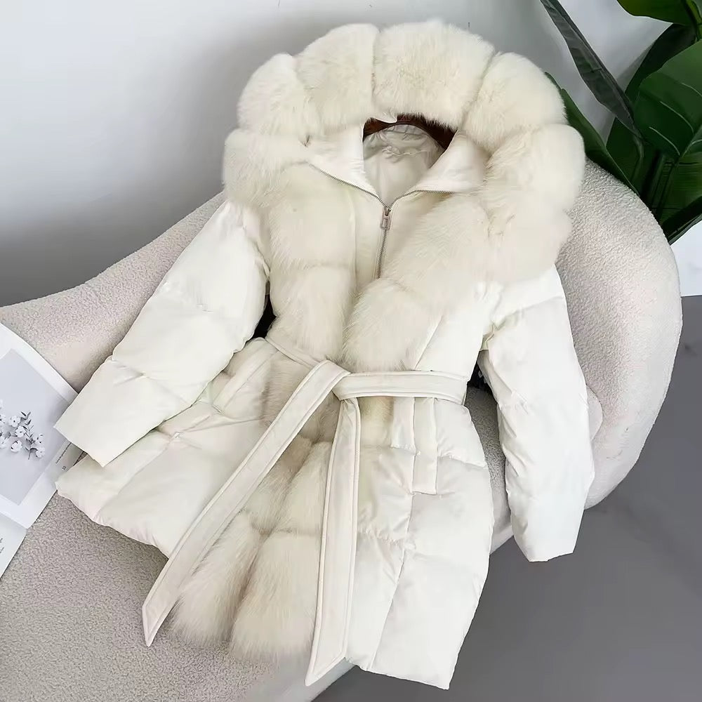 Allison down coat- white