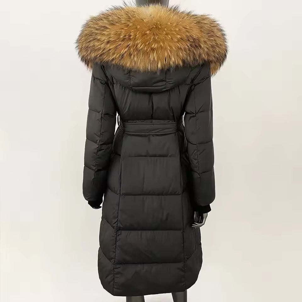 Valeria down coat- black/brown
