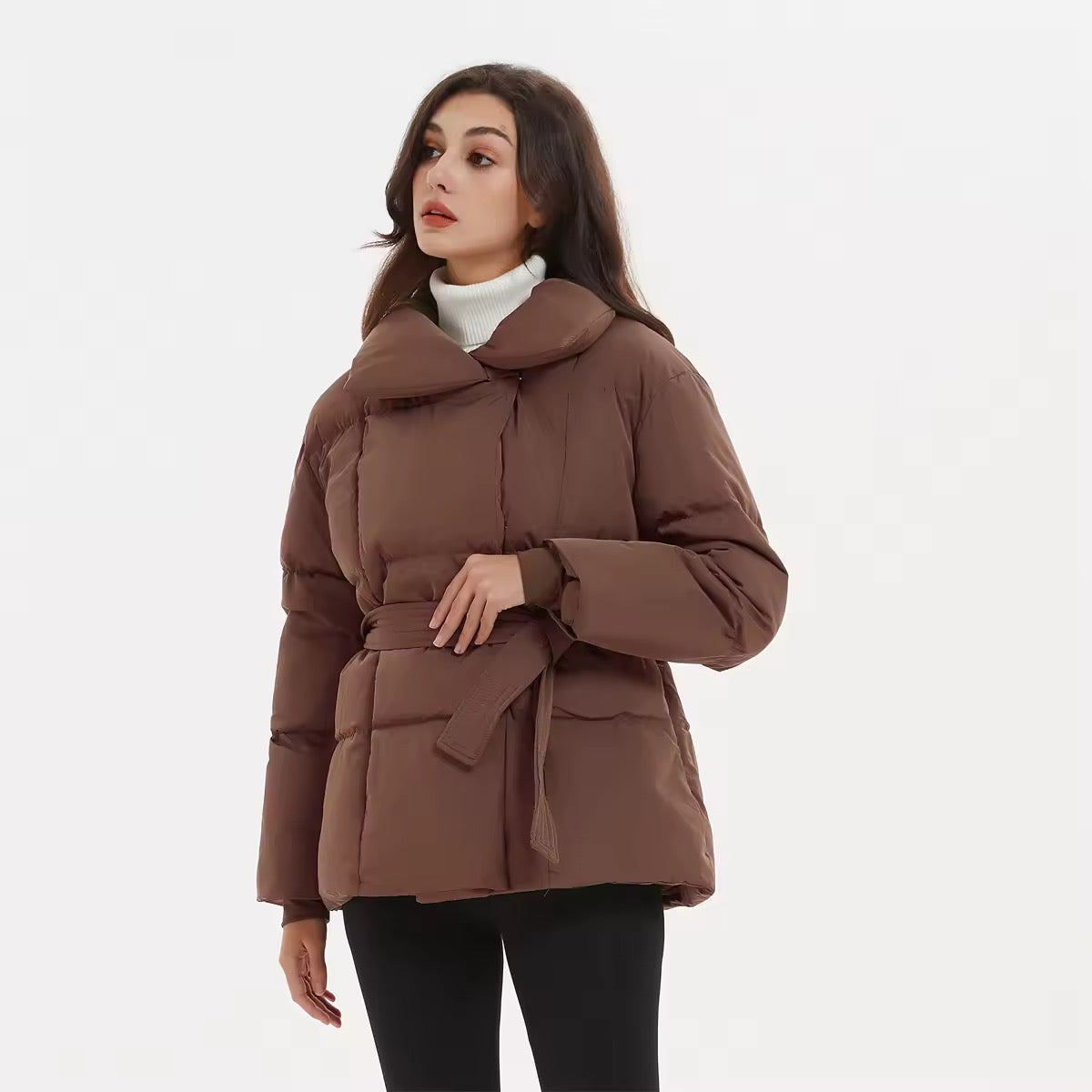 Lala puffer jacket- brown