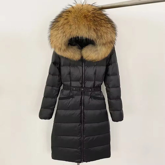 Tessa down coat 2.0- black/brown