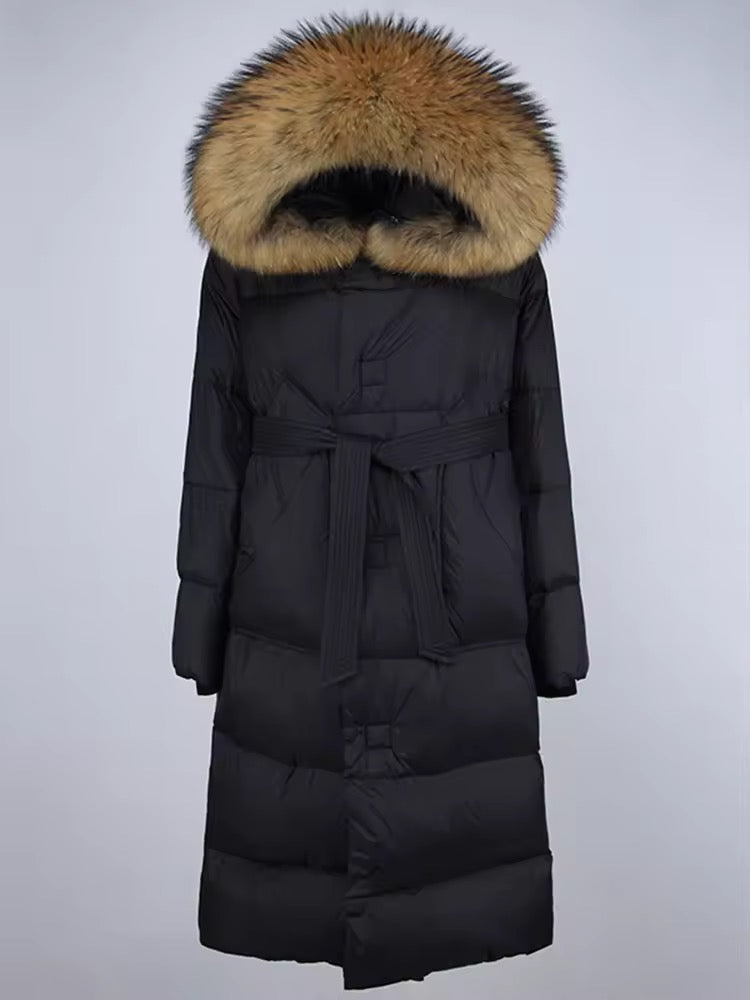 Marissa down coat- black/brown