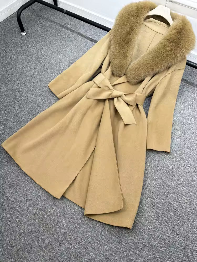 Danielle fur coat- camel