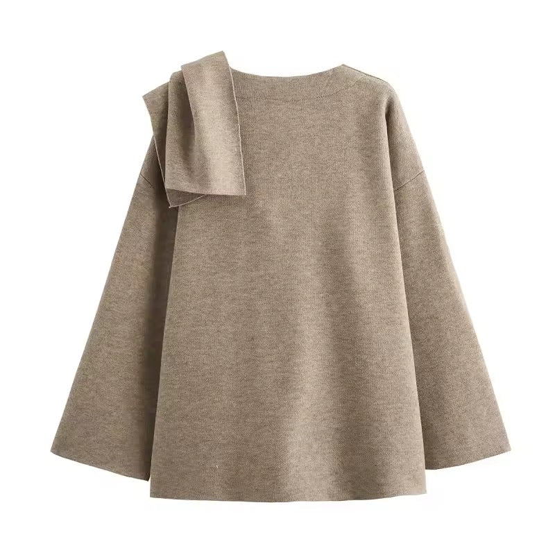 Anais cape- dark beige