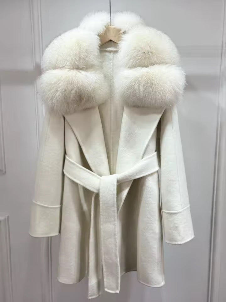 Belinda fur coat- beige