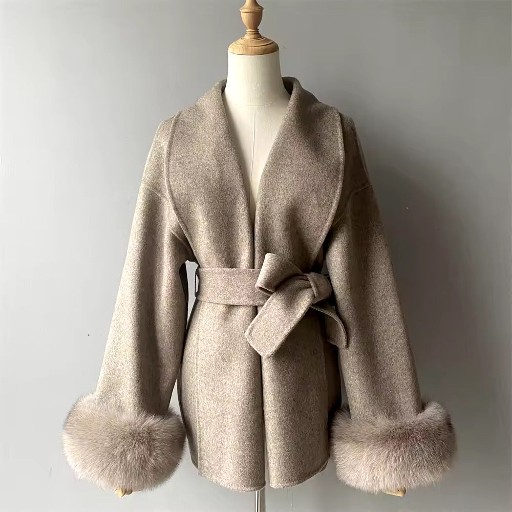 Betsy fur coat- deep beige