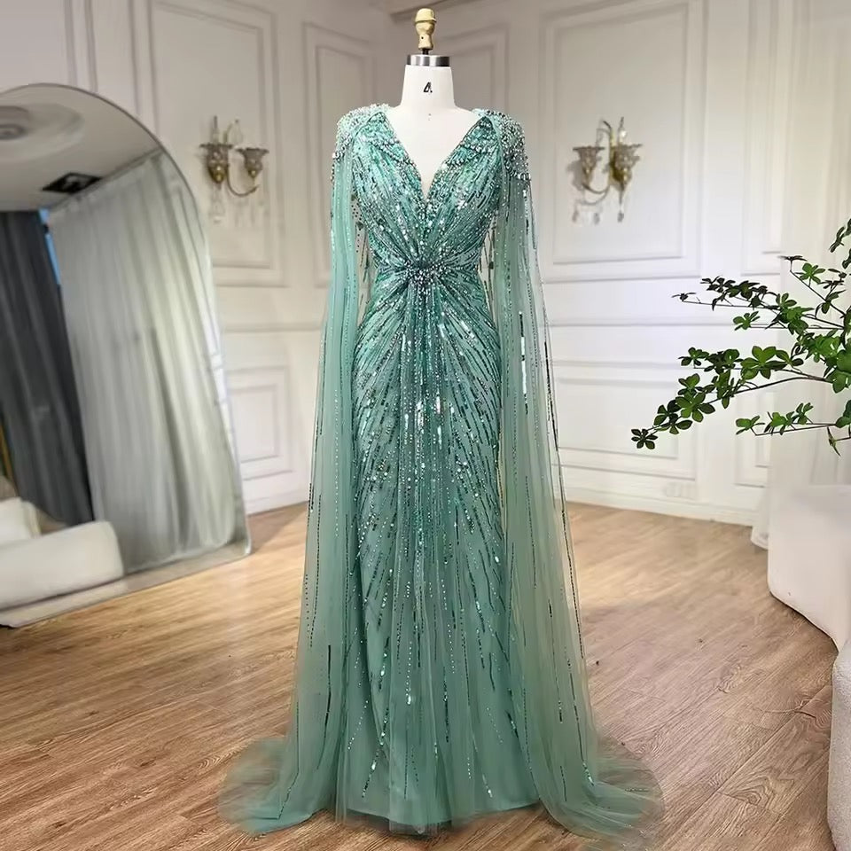 Amalia gown- turquoise