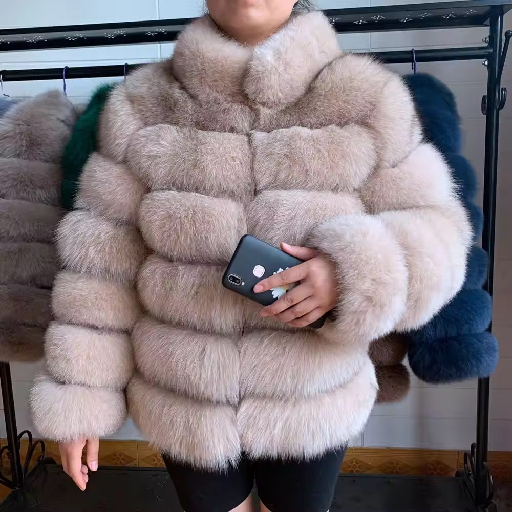 Linda fur jacket- light brown