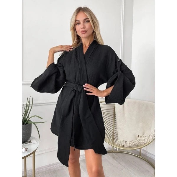 Stacey robe- black
