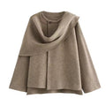 Anais cape- dark beige