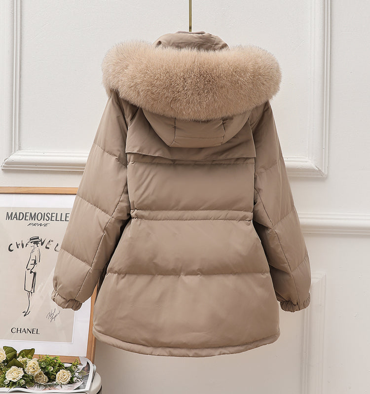 Laura down coat- dark beige