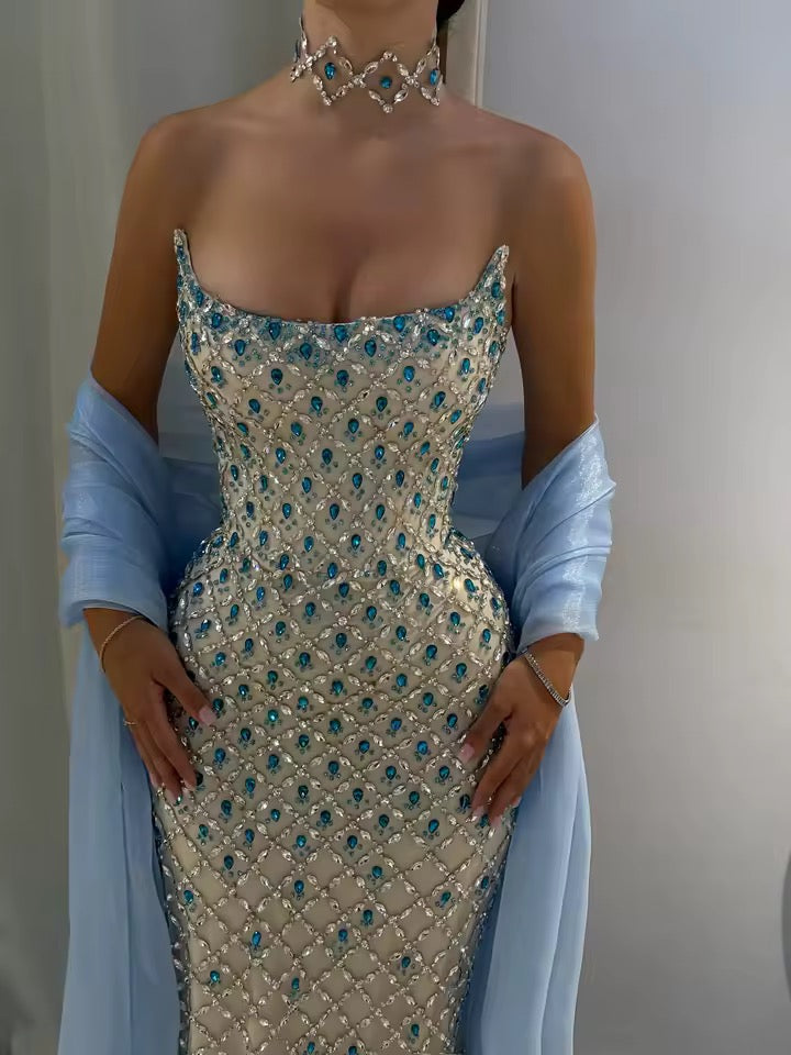 Christina gown- blue