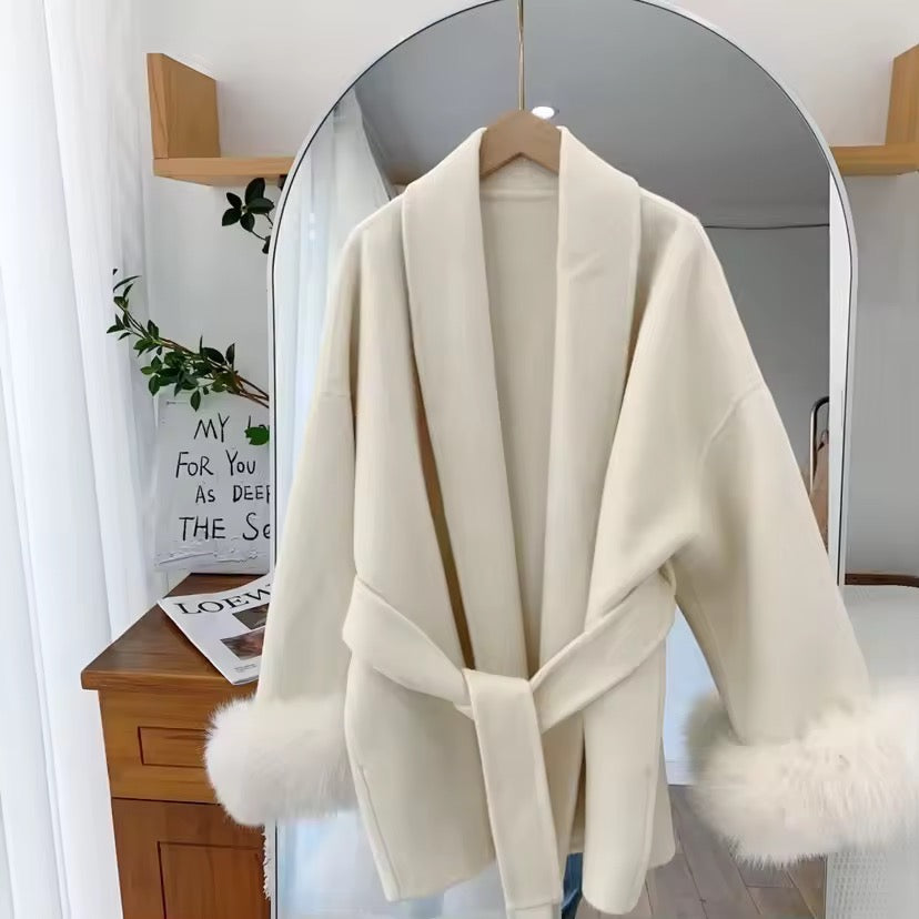 Betsy fur coat- light beige