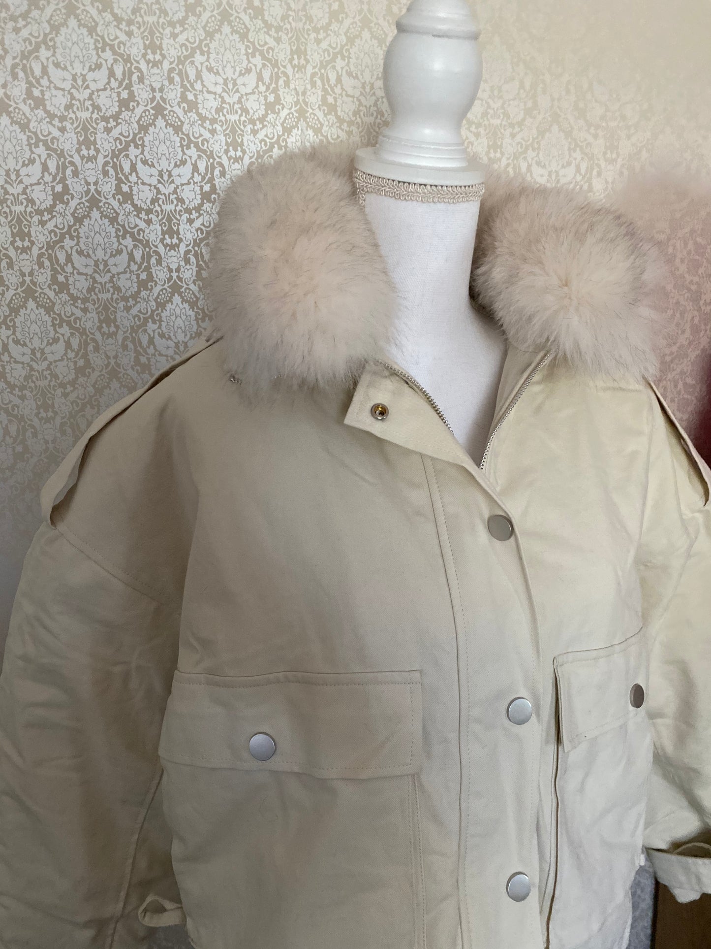 Melinda over sized down jacket- beige