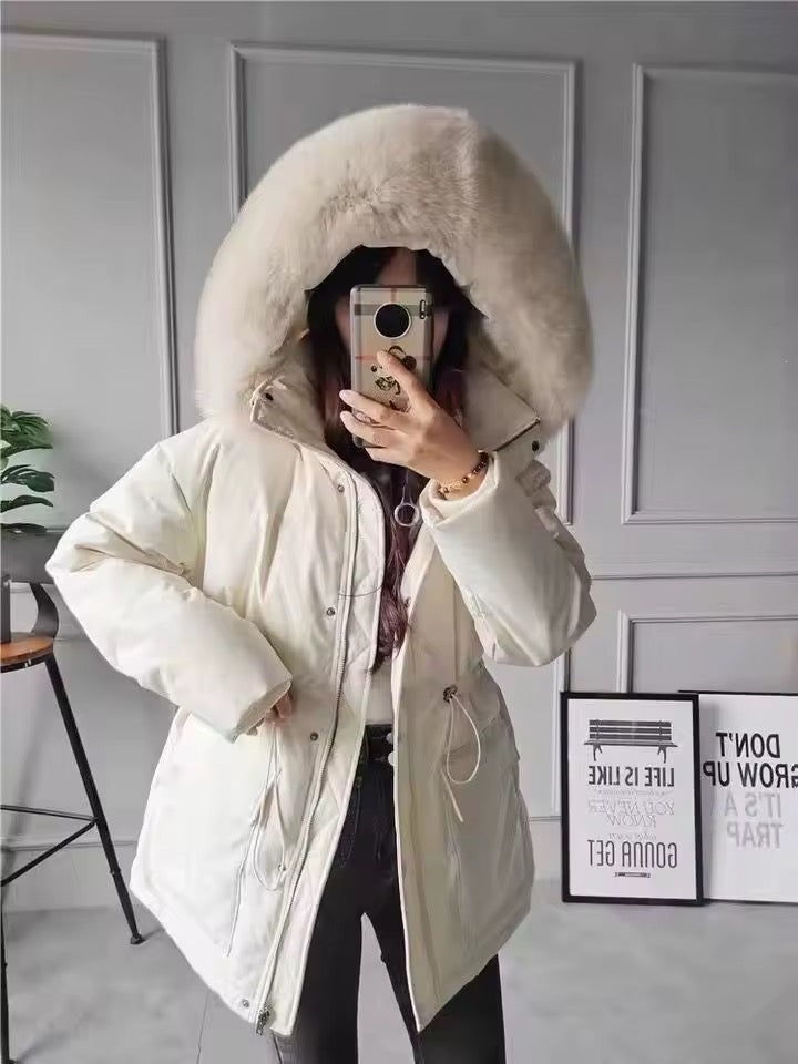 Dina down coat- light beige