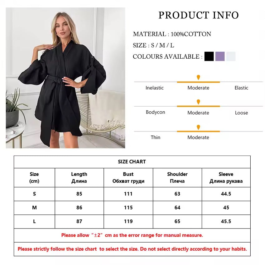 Stacey robe- black