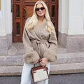 Betsy fur coat- short deep beige