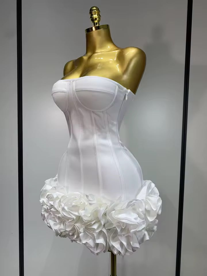 Deanna bandage dress- white