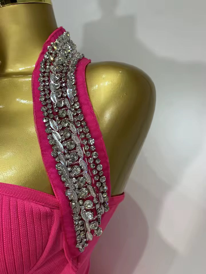 Alessa bandage dress- pink