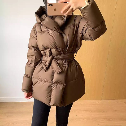 Amara down jacket- brown