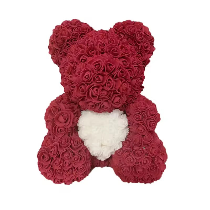Rose teddy- red/white