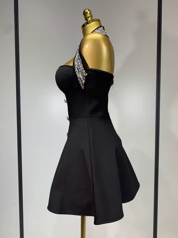 Alessa bandage dress- black