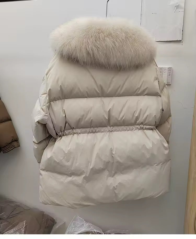 Amira down coat- light beige