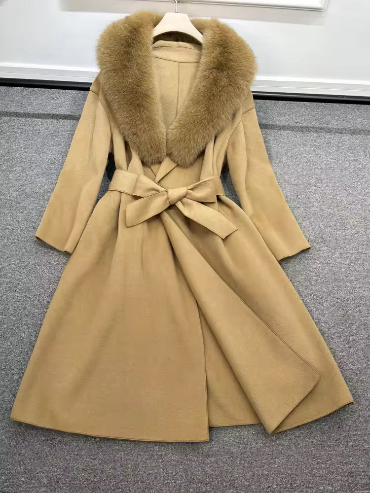 Danielle fur coat- camel