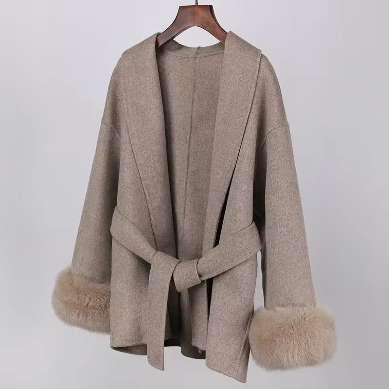 Betsy fur coat- deep beige