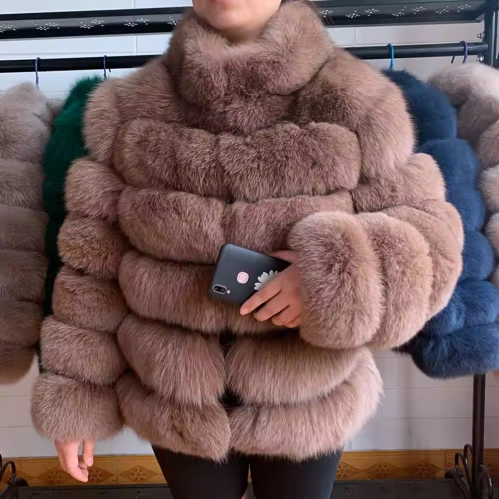 Linda fur jacket- light brown