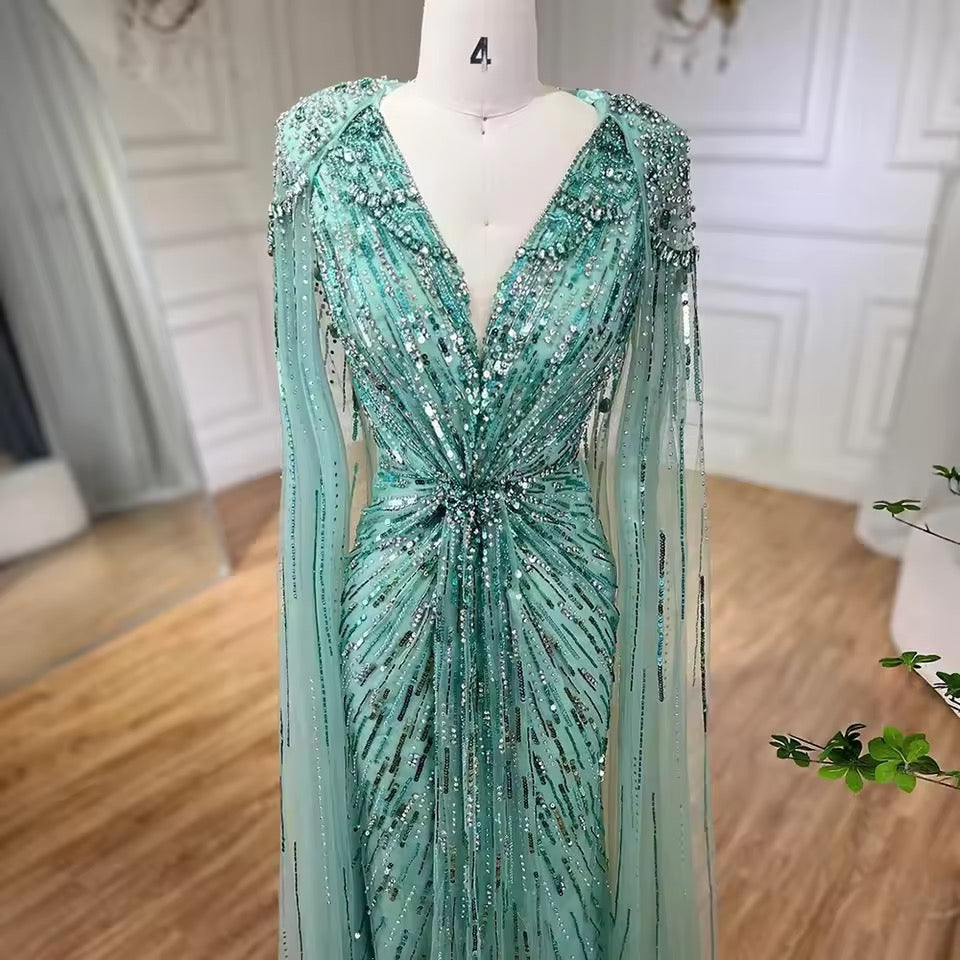 Amalia gown- turquoise