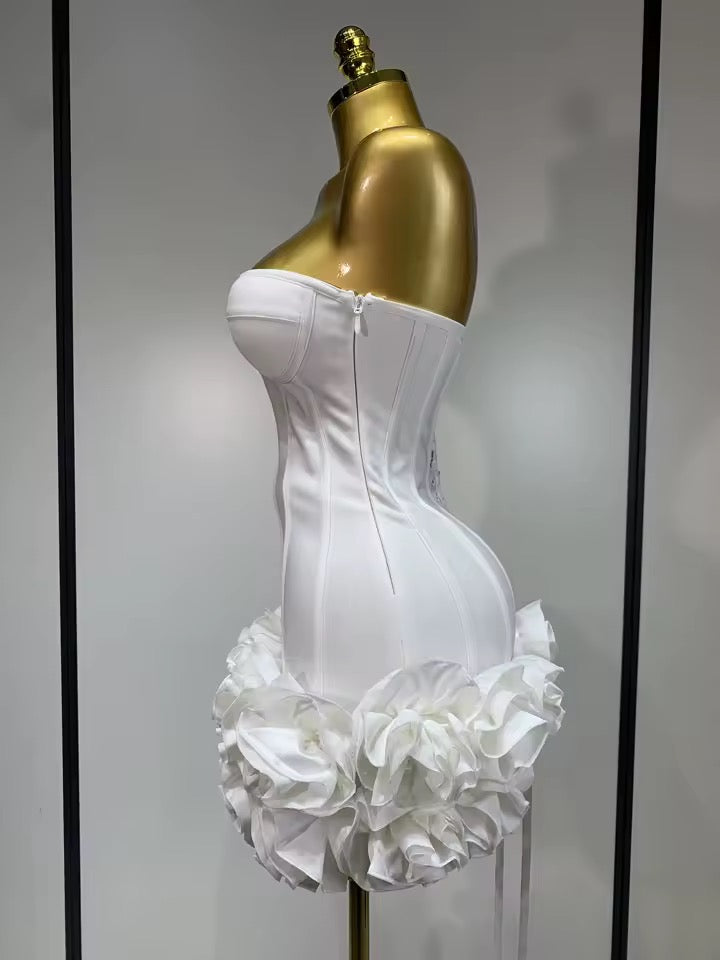 Deanna bandage dress- white