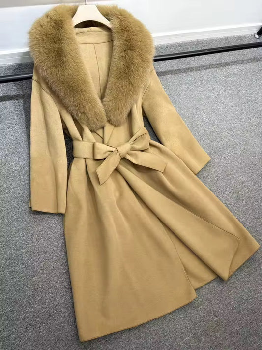 Danielle fur coat- camel