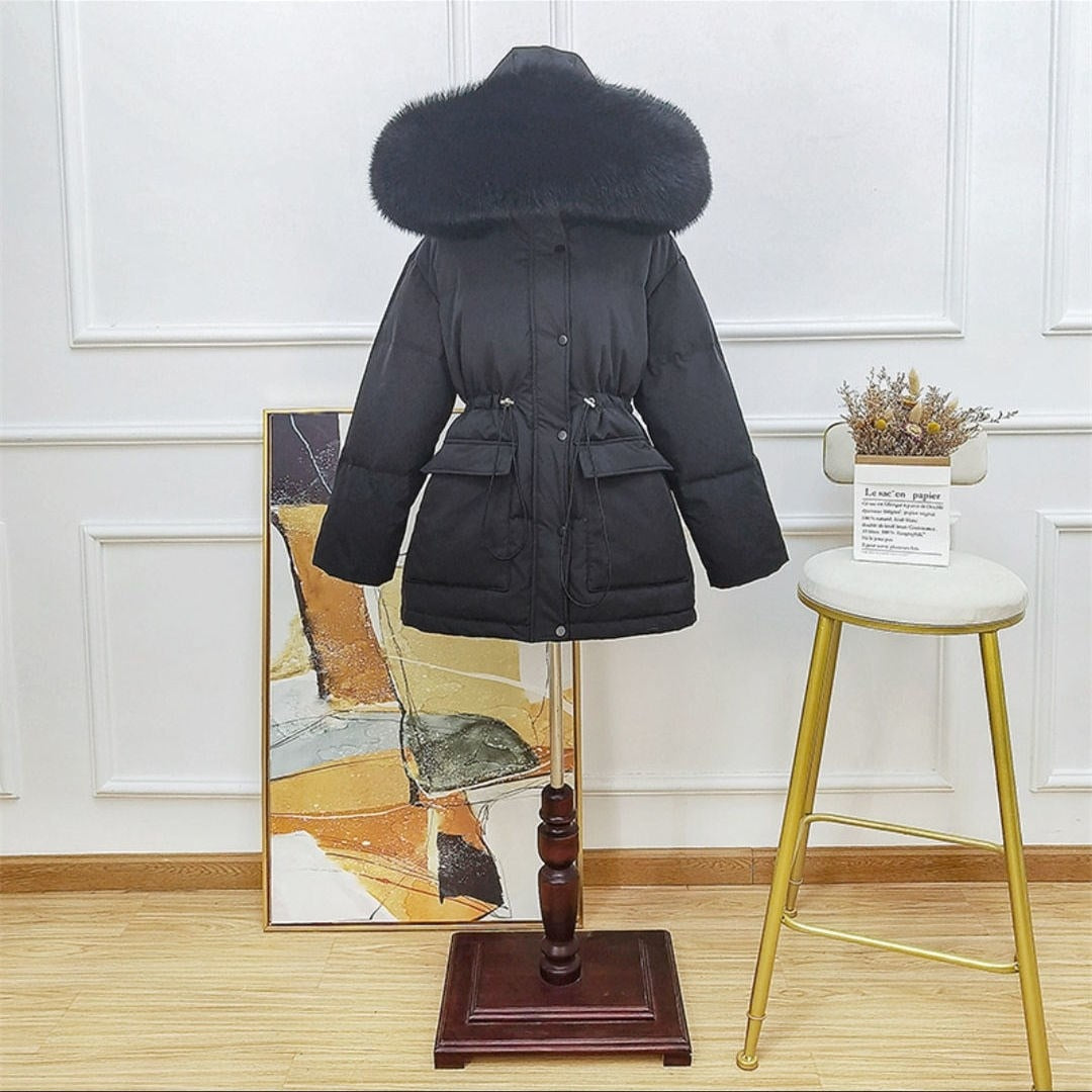 Dina down coat- black